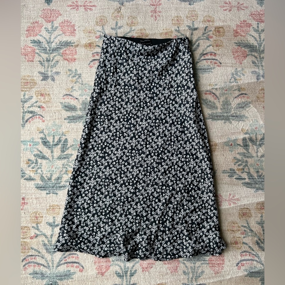 Urban Outfitter silk midi skirt